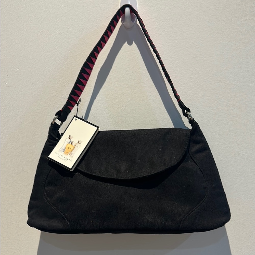 Victoria's Secret Black and Pink Shoulder Bag with Slouchy Design NEW Exclusive